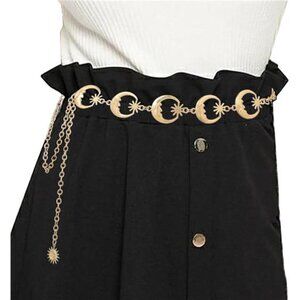 Moon Star Metal Waist Chain